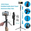 FANGTUOSI 2024 New Wireless Selfie Stick Tripod Foldable Stand For Gopro Action Cameras Smartphones Balance Steady Shooting Live 1