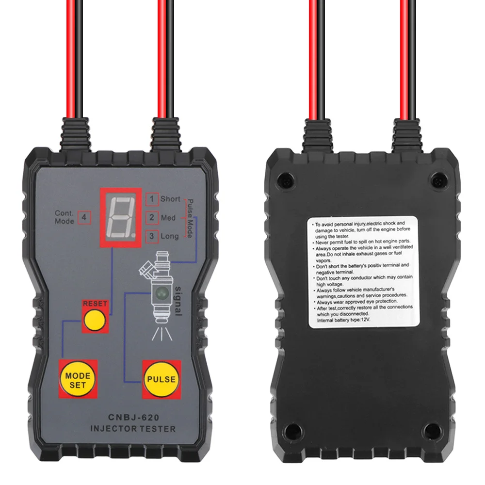 Injector Flush Cleaner Professional Car Fuel Injector Tester Fuel System Scan Tool 4 Pluse Mode Automotive Cleaning Tool Kit fuel injector tester