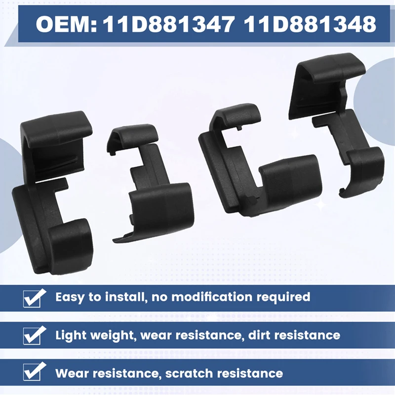 Car Seat Cover Guide Slide Plug 4PCS For VW ID.4X