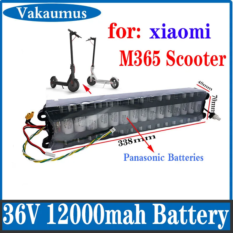 

Lithium Battery FOR Xiaomi Mijia M365 Electric Scooter, 18650, 10S, 3P, 36V, 12Ah, 42V, SC, Communication, Waterproof Packaging