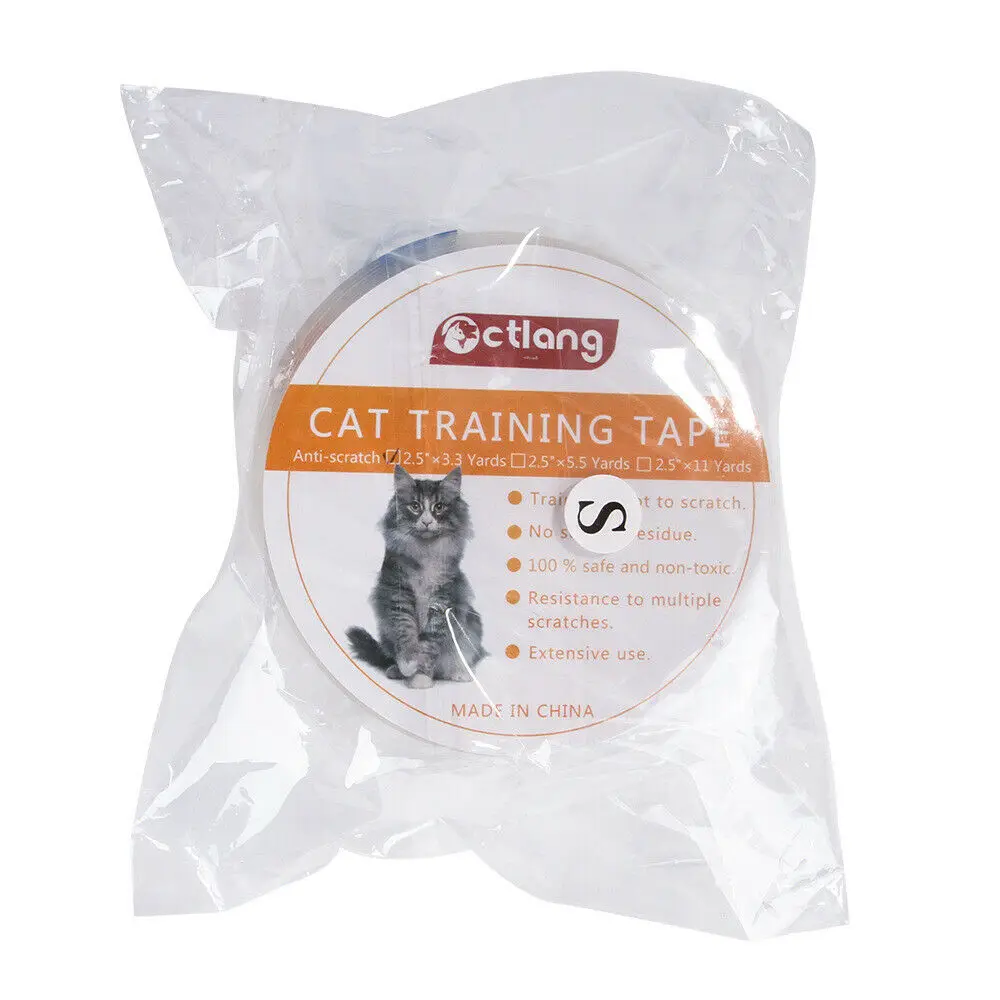 2.5inch Wdith Anti-Scratch Cat Training Tape Strong Rubberized Furniture Sofa Couch Protector Clear Film Sticker Self-Adhesive