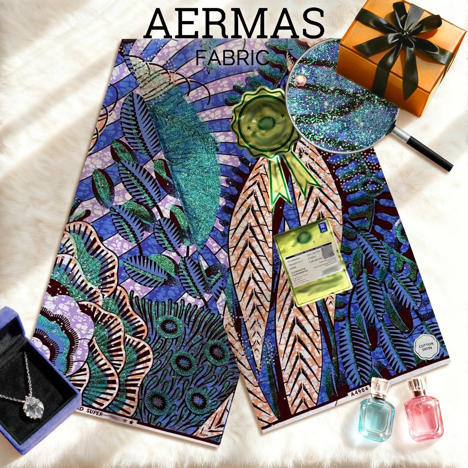 2025 new style hot drilling african wax fabrics wholesale ankara fabric real wax print 100% cotton holland for fashion dresses 5