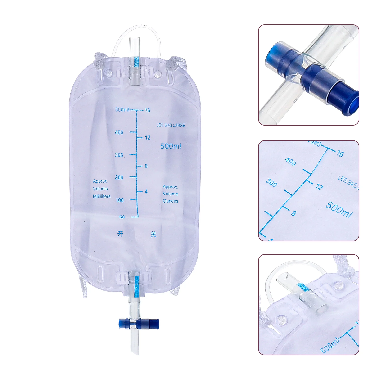 Drainage Urine Pee Portable Leg Urinal Nursing Elder Catheter