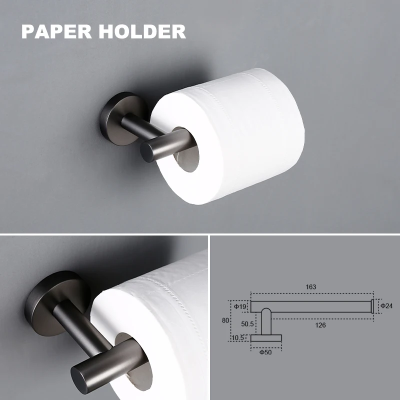 Bathroom Accessories Sets Robe Hook Towel Bar Paper Holder Stainless Steel bathroom hardware accessories bathroom hardware set toilet paper holder paper towel holder adhesive hook clothes hook towel hook