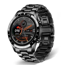 

LIGE 2021 New Smart Watch Men Full Touch Screen Sports Fitness Watch Waterproof Bluetooth Call For Android iOS Smartwatch Mens