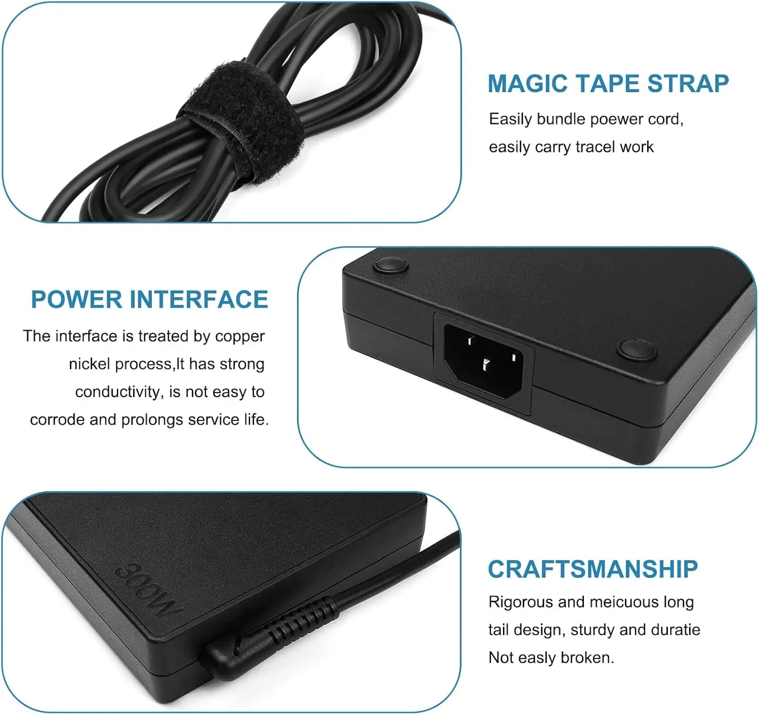 300W 20V 15A USB Ladegerät Für Lenovo R9000P R9000K Y9000K Y9000X Legion 7i 5i Kompatibel Laptop Netzteil_voghion.com