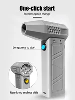 140000RPM Mini Turbo Jet Fan Brushless Motor Handheld Duct Fan 52M/S Portable Turbo Fan Type-C Charging with Power Display Compu 2