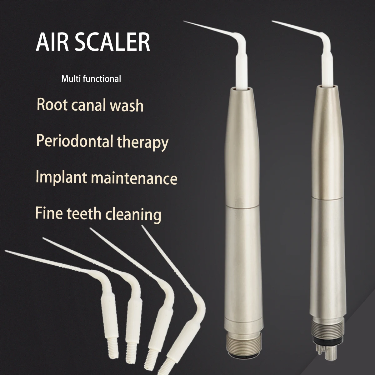 Dental Ultraschall Air Scaler Handstück 2/4 Löcher Aktivierung Bewässerung Wurzel Kanal Irrigator Für Entfernung calculus Zahnmedizin Werkzeug – Detail 2