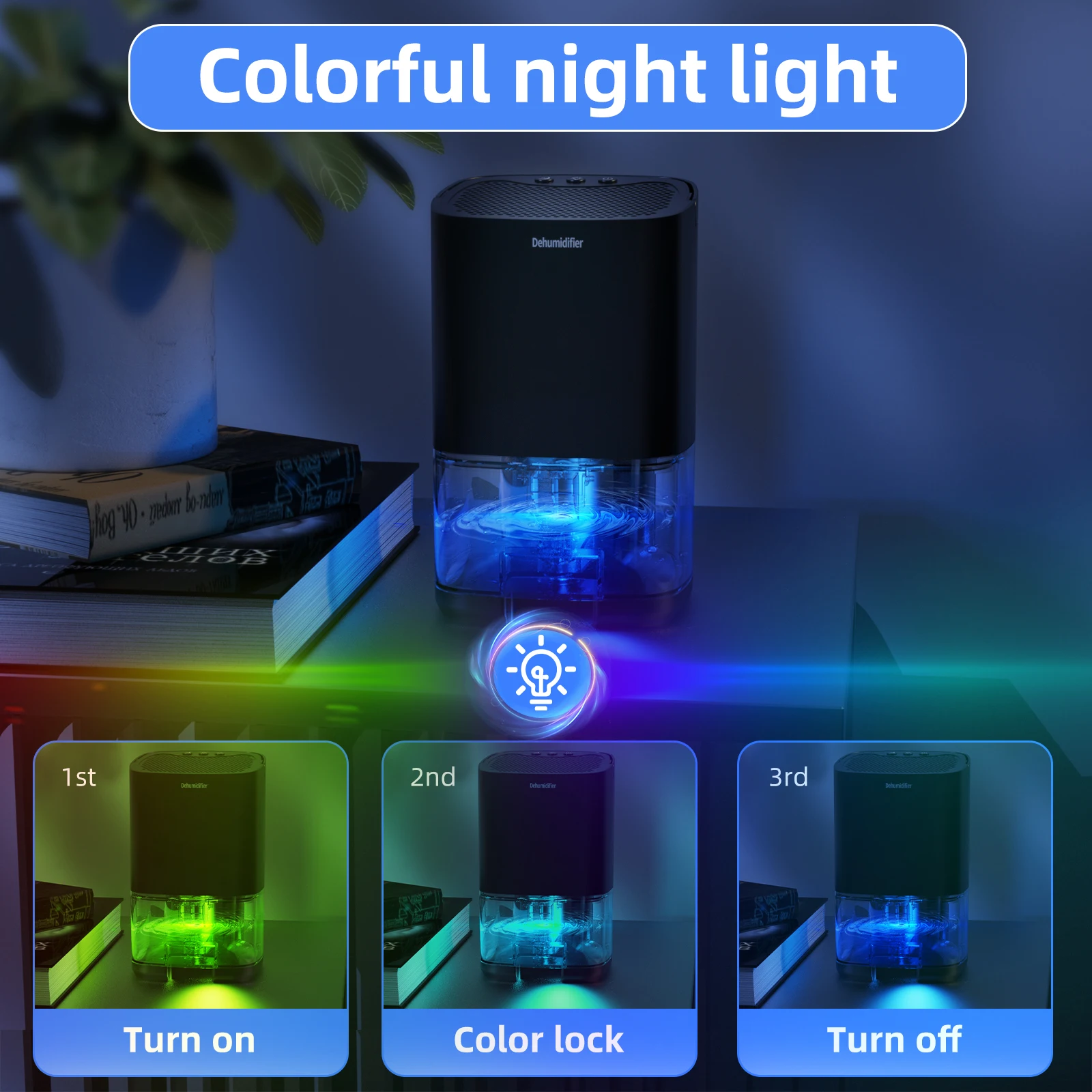 1 قطعة 1000 مللي مزيل الرطوبة المحمول للمكتب المنز...