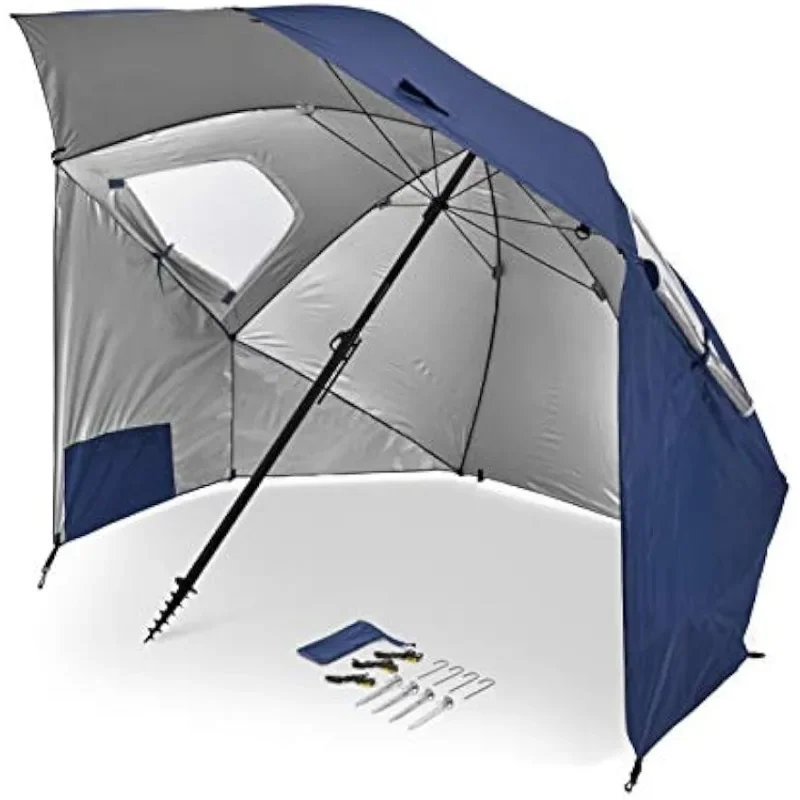 

Premiere XL UPF 50+ Umbrella Shelter for Sun and Rain Protection (9-Foot)