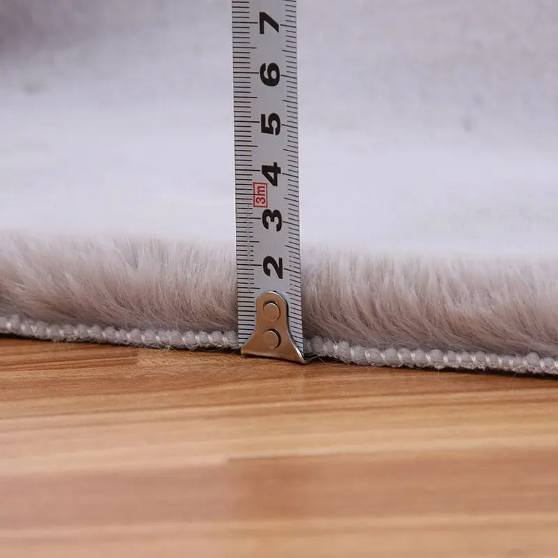 Faux Rabbit Fur Carpet Modern Home Decor Sofa Coffee Table Chair Cushion Soft Plush Luxury Imitation Fur Mat Bay Window Rug 5
