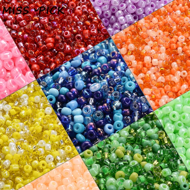 Bracelets Earrings Accessory  Czech Mixed Glass Seed Bead - 300-1500pcs  3mm Mixed - Aliexpress