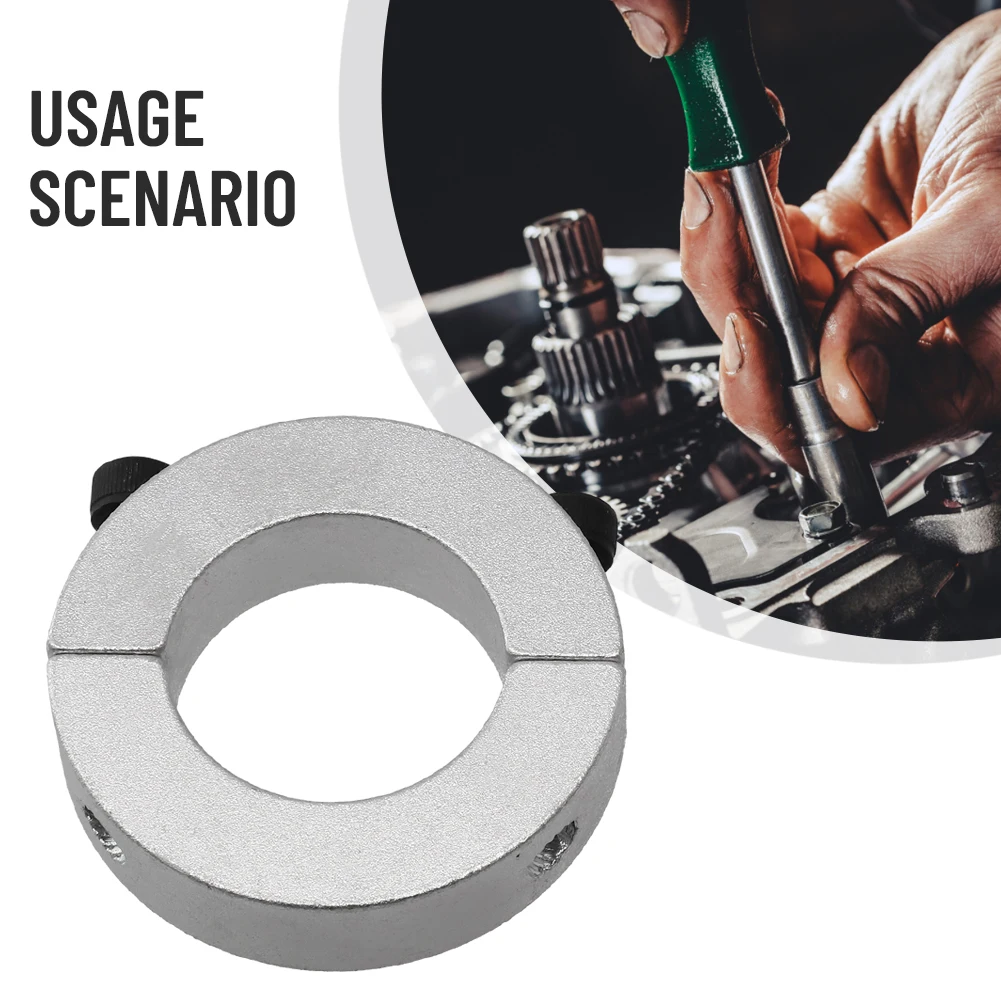 1PCS Clamp Ring Collar Double Split 6mm To 40mm Inside Diameter Shaft Collar Clamp Shaft Clamp Bearing Backstop Ring Silver
