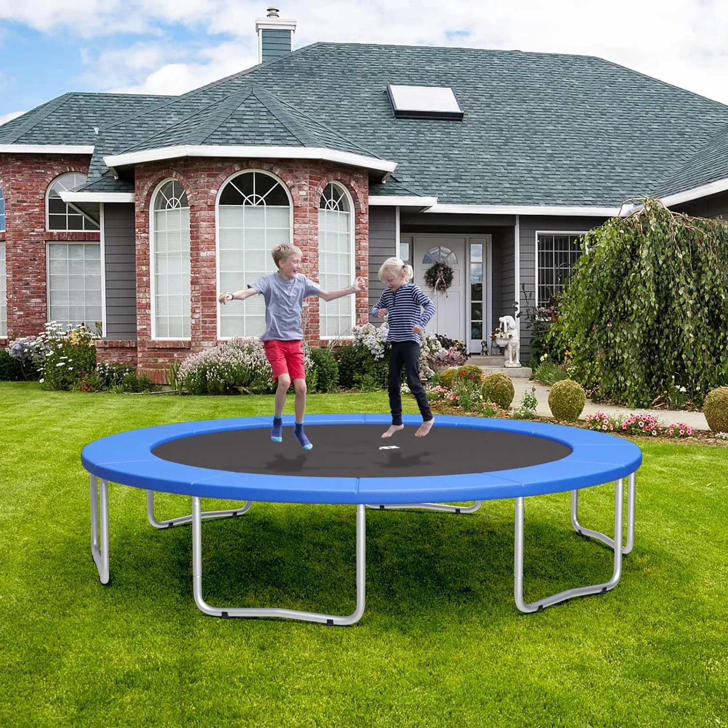 Trampoline Safety Pad 6/8/10 Ft Round Trampoline Spring Padding Surround Spring Foam Cover Waterproof Replacement Pad trampoline protective cover