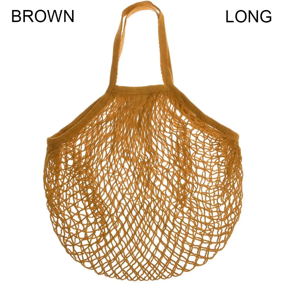Eco-Friendly Reusable Cotton Mesh Tote Бag - Sustainable Woven Shopping & Storage Tote