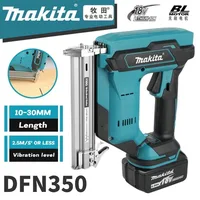 Cloueuse sans fil Makita DFN350 100% originale, clous de 10 à 30 mm, légère et compacte pour la menuiserie et la finition, avec batterie 18V 🔋 1