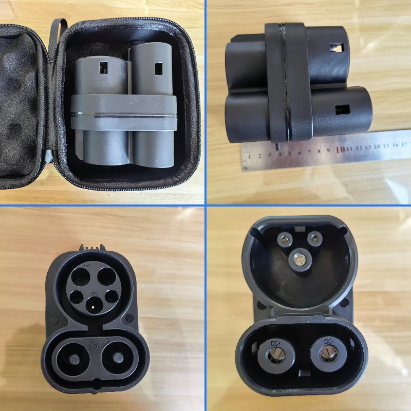 250A CCS1 To CCS2 EV Charging Adapter Fast Charging CCS1 On Public Station For Electric Vehicle Cars