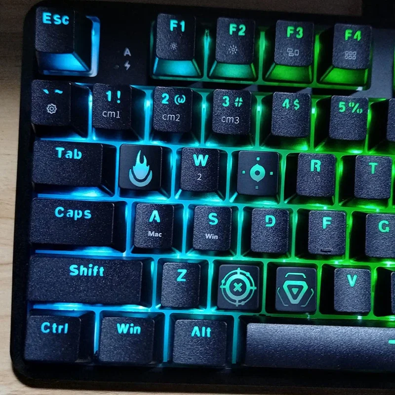 Valorant Keycaps para Teclado Gamer Translúcido Teclado Mecânico Skill Cap Perfil Original do Oem Chaves Abs Dye Sub Keycap Presente - Imagem 2