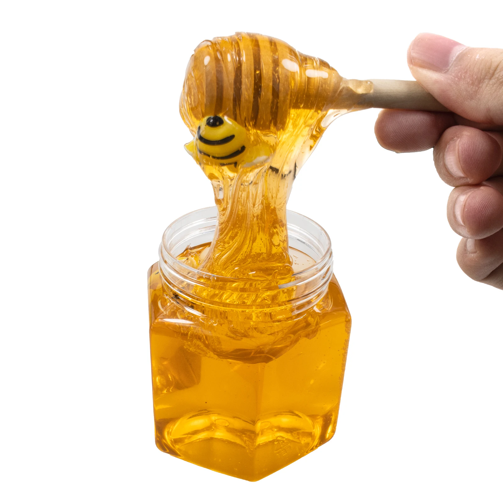 200ml/7oz Handmade Jelly Clear Crunchy Slime Toy Scented Little Lovely Bee Design Stress Relieve Plasticine Cloud Slime slime kit fluffy slime