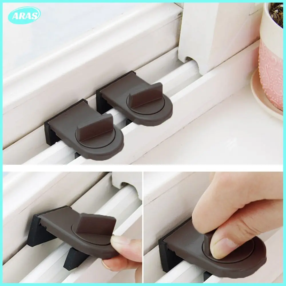 Window Lock Aluminum Alloy Sliding Window Lock Translation Buckle Child Protection Windows Hardware 1pc