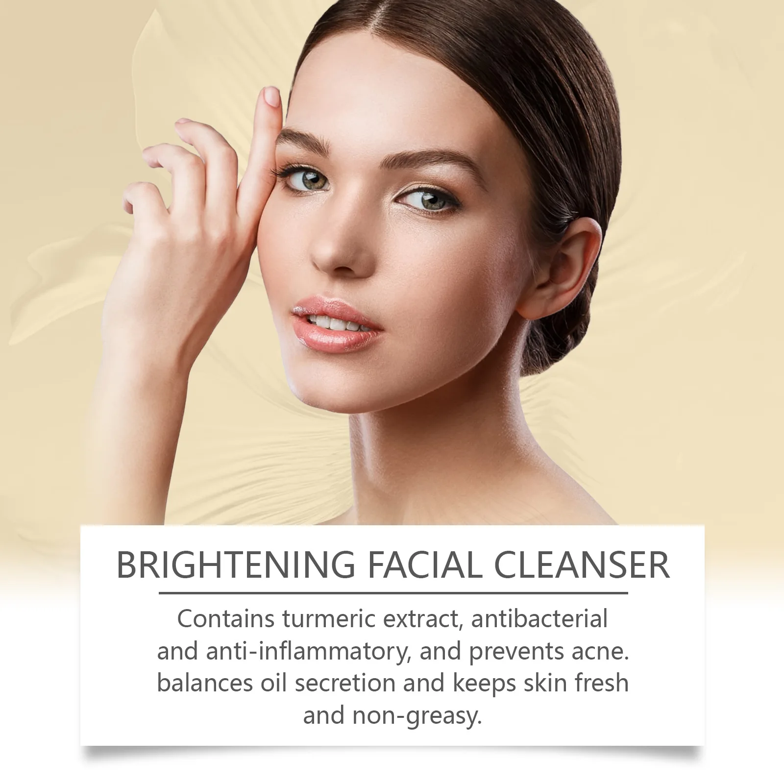 Turmeric Cleanser Deeply Cleansing Kojic Acid Blackhead Remover Skin Cleansing Oil Control Fade Acne Marks Brighten Foam Cleanse