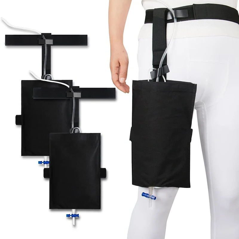 Urinary Drainage Bag External Bladder Ostomy Collection Waist Bag Catheter Urine Leg Bag Holder Fixed Storage Pouch Lightweight