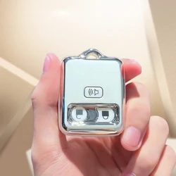Premium Car Key Case Cover Protector Shell (White)