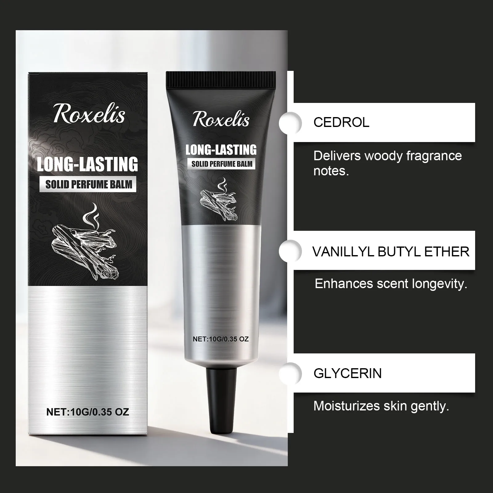 Festes Parfum Für Herren Roxelis Holzige Duftnote Elegant Frisch_voghion.com
