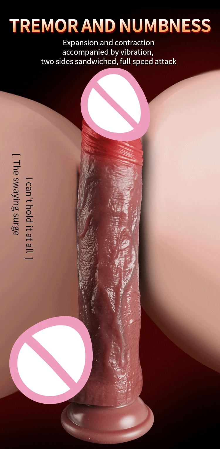 Wireless Remote Control Realistic Dildo Female Masturbation Sex Toys Adult Telescoping Vibrators Vagina Anal Vibrator for Women