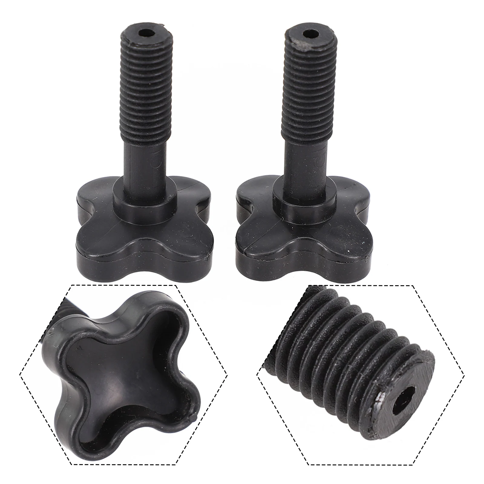 Screws Fix Plastic Screws Stability with these Black Plastic Canopy Fixing for Garden Swing Chairs