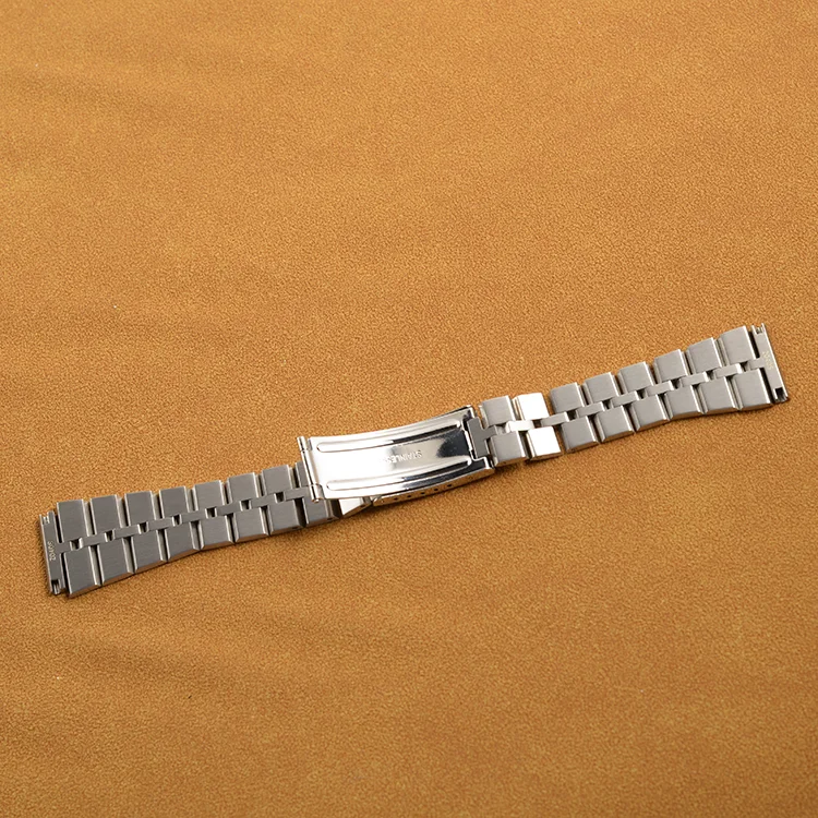 20mm Silver Stainless Steel Bracelet Band For Bullhead Watch SEIKO FISH BONE Z040S