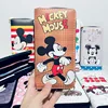 Disney Woman Long Wallet Cartoon Mickey Mouse Coin Bag Cute Minnie PU Leather Girl Card Package Children Holder Clutch 2