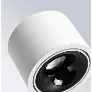 Ultra-thin led spot light anti-glare adjustable Angle 110V220V living room household round non-master dimming downlight 19