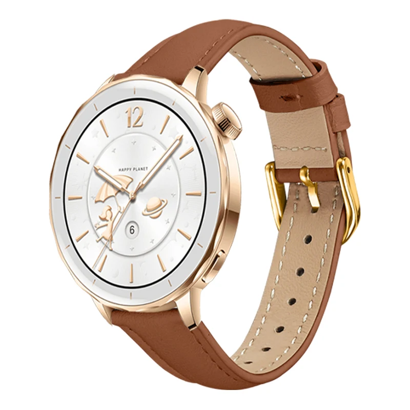 Leather Sport Band Replacement: Slim Adjustable Wristband for Business and Casual Wear