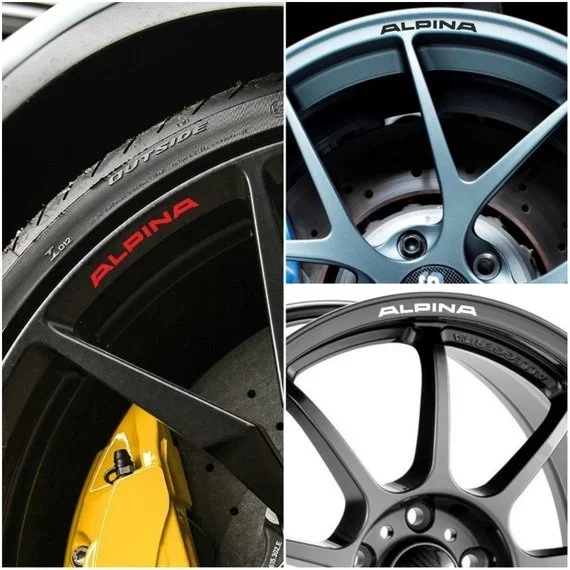 Per X8 Alpina Bmw Cerchi Motorsport Decalcomanie Per Cerchi In Lega Serie 1 2 3 4 5 6 1M M3 M5 X1 X3 X5 X6 Z4 M