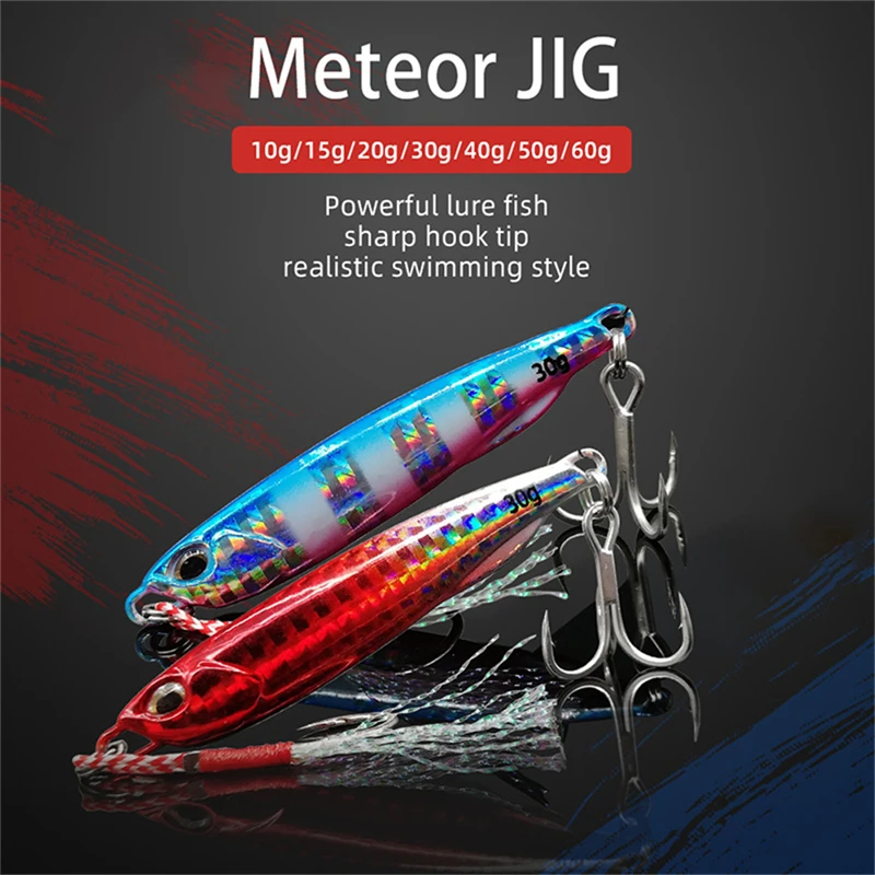 

New Lure 2023 Metal Cast Jig Spoon 10/15/20/30/40/50/60g Shore Casting Jigging Fish Sea Bass Fishing Lure Artificial Bait Tackle