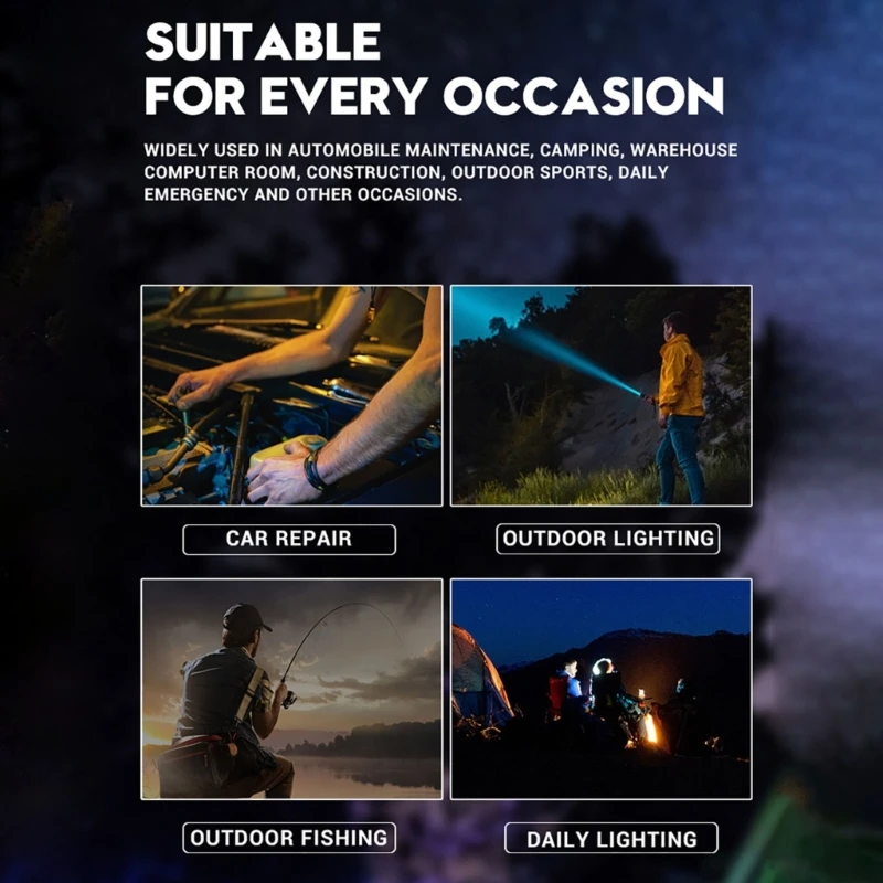 

Pocket Zoom-Focus Flashlight IPX4 Waterproof USB Mini Torch Lanterns for Outdoor High Quality