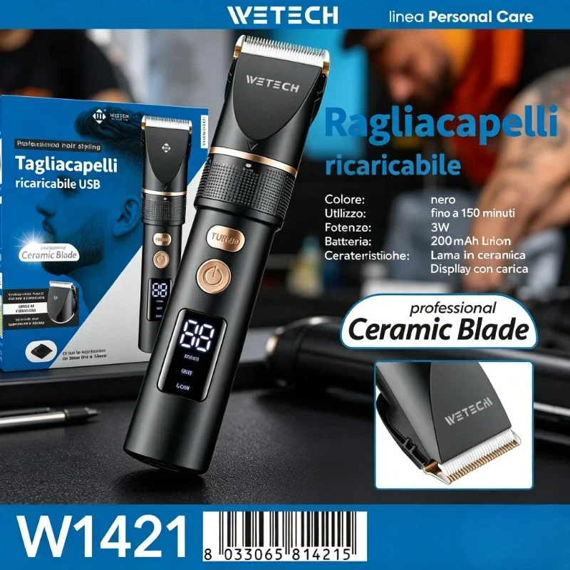 Ensemble de tondeuses à cheveux rechargeables/avec fil, tondeuse à cheveux électrique professionnelle avec peignes réglables (3-12 mm), moteur silencieux, pour hommes/femmes/enfants, usage domestique, rouge/bleu/noir/argent 1 Ensemble de tondeuses à cheveux rechargeables/avec fil, tondeuse à cheveux électrique professionnelle avec peignes réglables (3-12 mm), moteur silencieux, pour hommes/femmes/enfants, usage domestique, rouge/bleu/noir/argent 1
