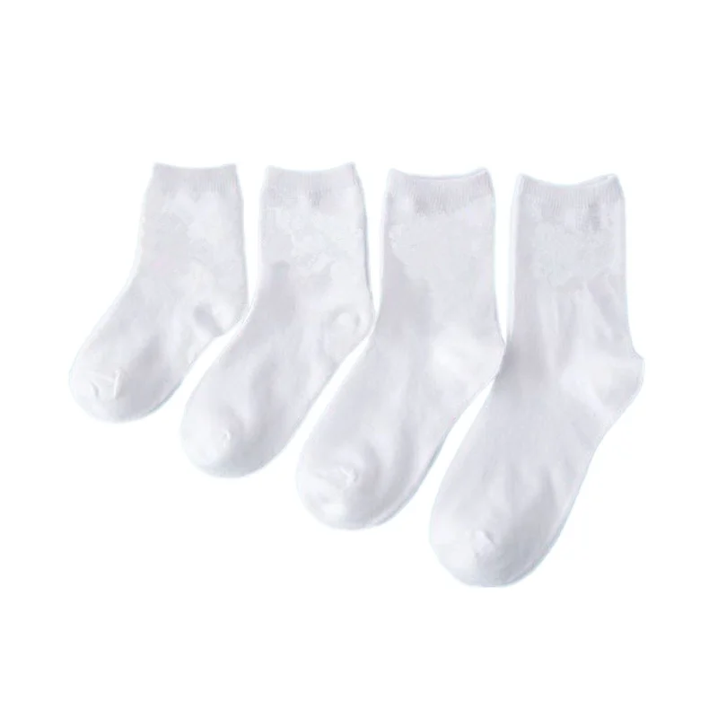 

5 Pairs Baby Socks Boys Girls Kids School Sport White Socks Soft Children Cheap Long Socks Spring Summer Autumn Winter