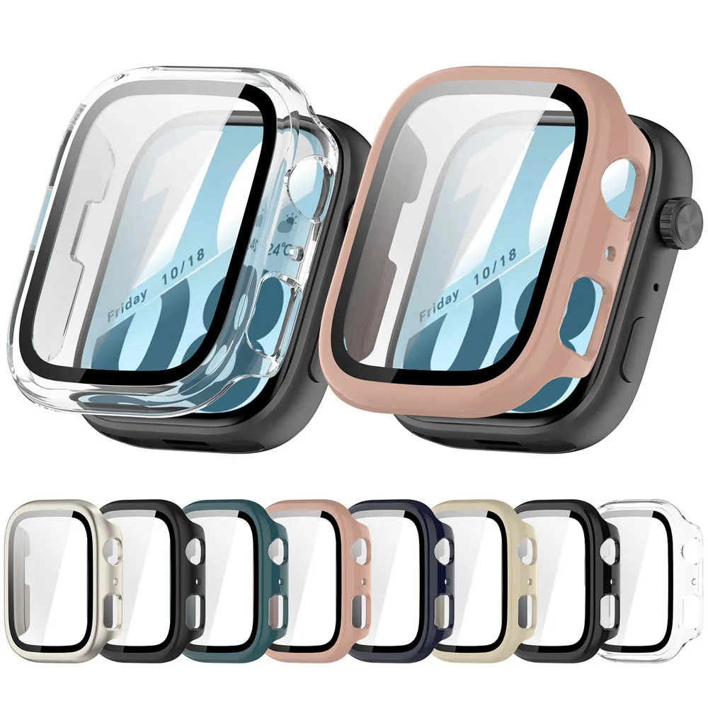 Protective Hard PC Watch Case with Glass Film
