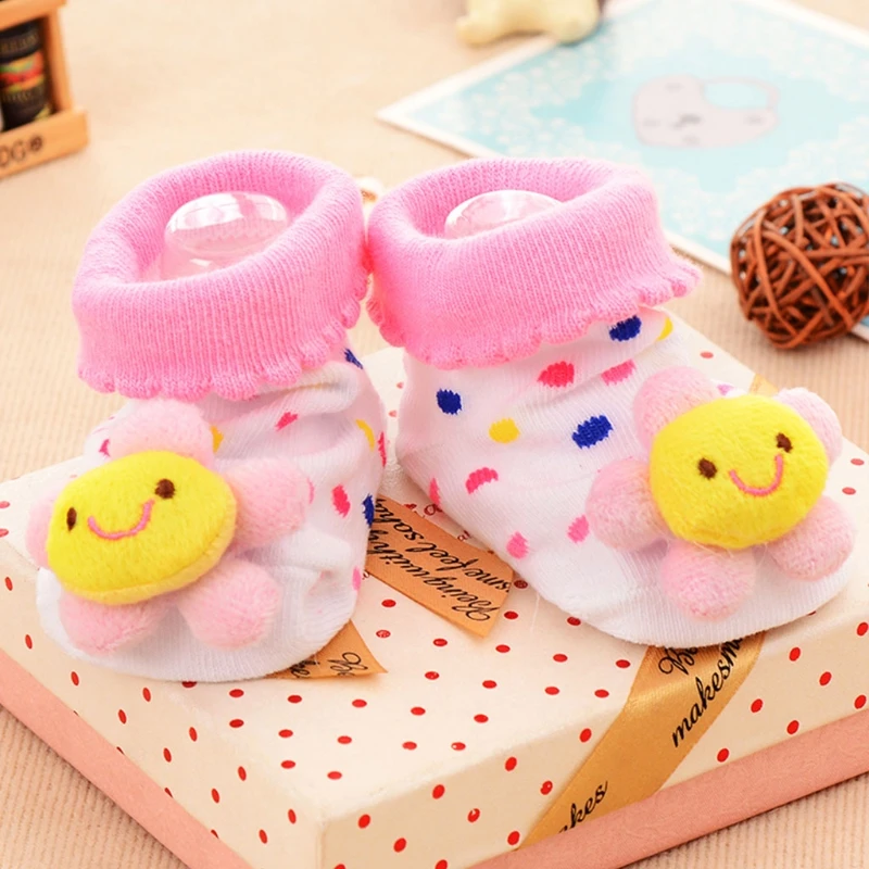 

Baby Socks Cotton Newborn Infant Cartoon Animal Slippers Unisex