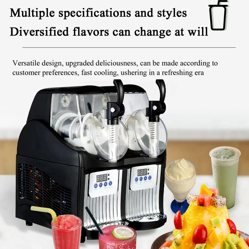 Commercial Mini Slush Making Machine Frozen Juice Cold Drinking Ice Cream Snow Melting Machine 5