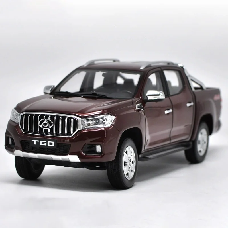 

Модель автомобиля из сплава для пикапа sain MAXUS T60, 1: 18, сине-красный подарок, украшение для рабочего стола