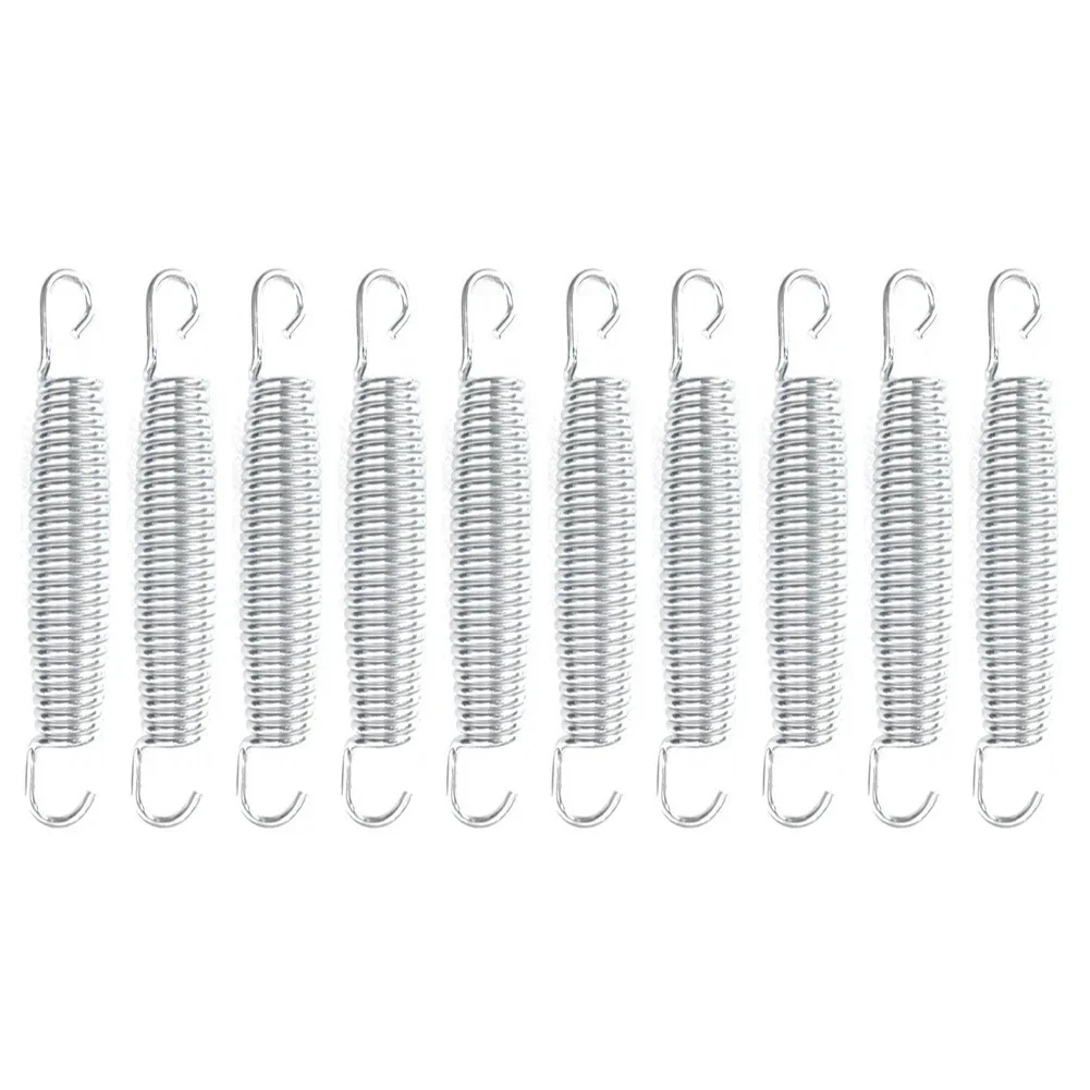 Trampoline Springs 10Pcs Trampoline Springs Springs Stainless Steel Trampoline 10x Galvanised Heavy-Duty Kit No. 70 Carbon Steel Parts trampoline springs