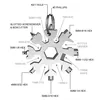 Portable EDC Multifunction Torque Snowflake Wrench Alloy Steel Hexagonal Universal 18 in 1 Octagonal Screwdriver Household Tool 2