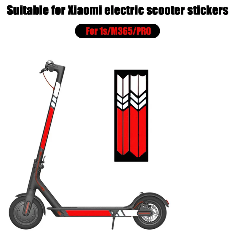 Scooter Sticker Scooter Sticker Reflective PVC Scooter Decal Waterproof Night Riding Warning Strip For Xiaomi Mijia M365
