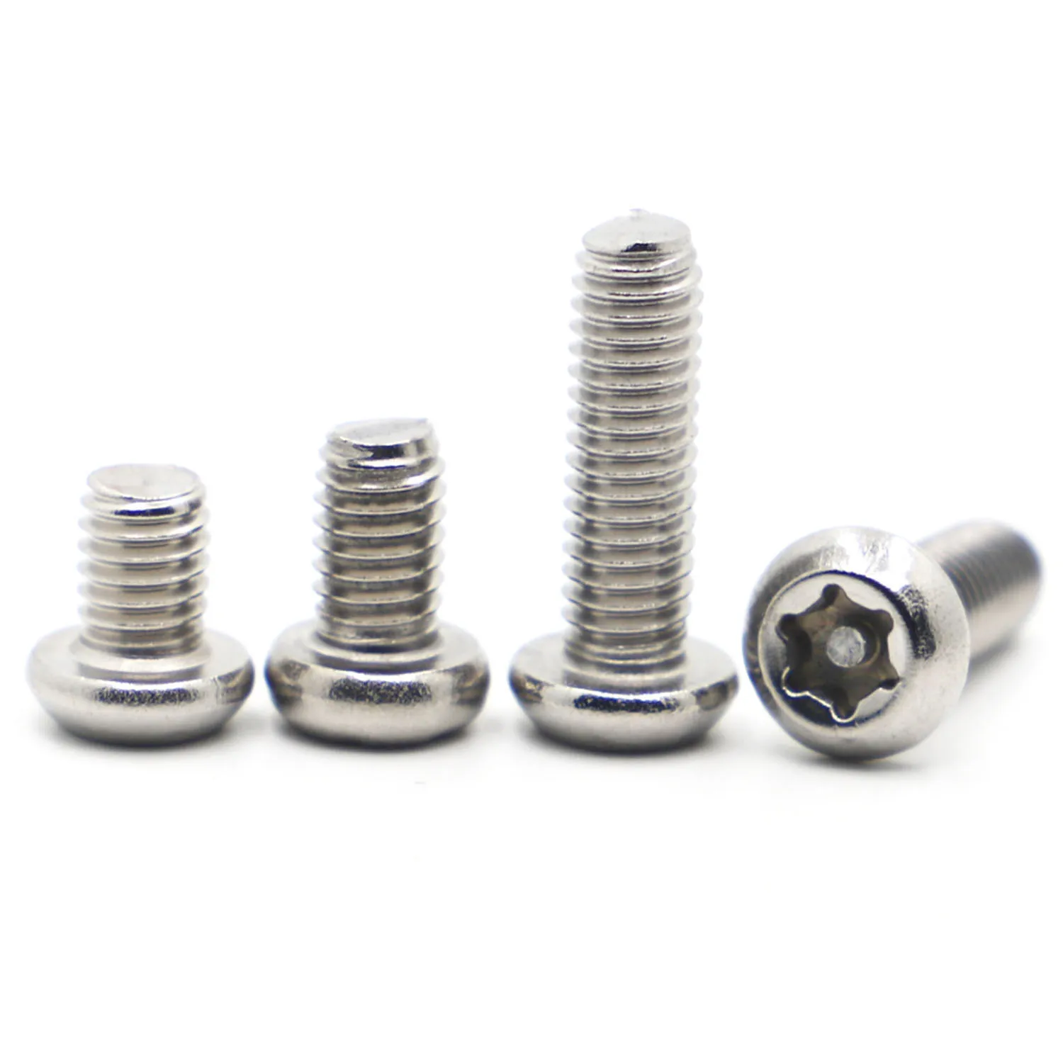 

M2 M2.5 M3 M4 M5 M6 M8 M10 304 Stainless Steel Six Lobe Torx Round Button Head with Pin Tamper Proof Security Screws Bolts