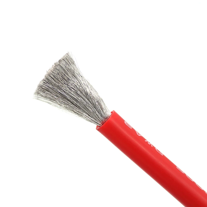 

1meter 10 AWG High Temperature Silicone wire Conductor 1050/0.08mm AWG10 Tinned Copper Cable