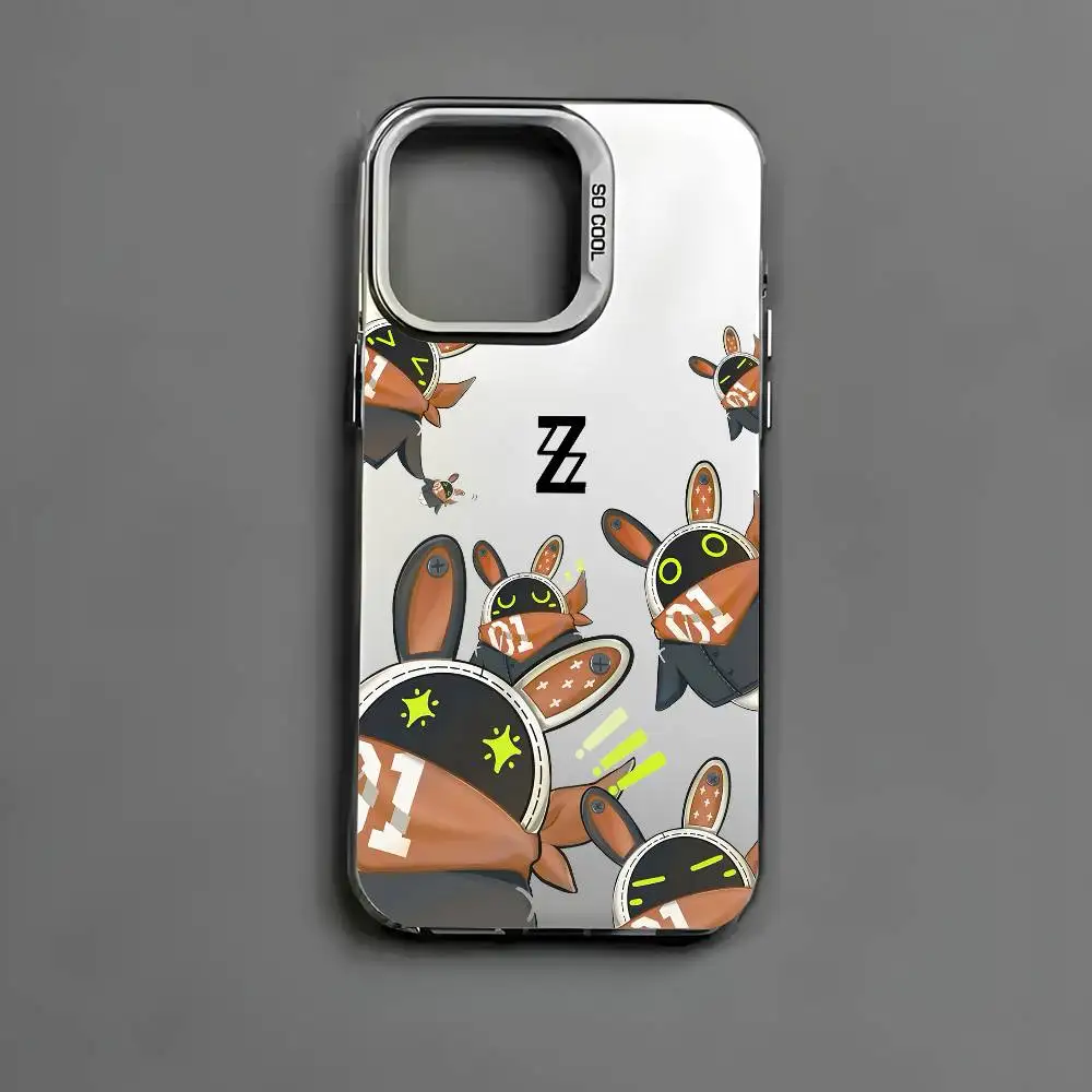 Zenless Zone Zero Bangboo Multicolor Matte Laser Metallic Aurora Phone Case