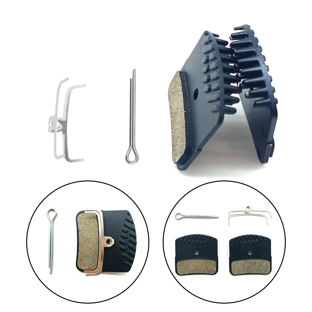 

1 Pair MTB Bike Metal Resin Cooling Fin Ice Tech Bicycle Hydraulic Disc Brake Pads For Shimano M9120 M8120 M7120 MT520 M640